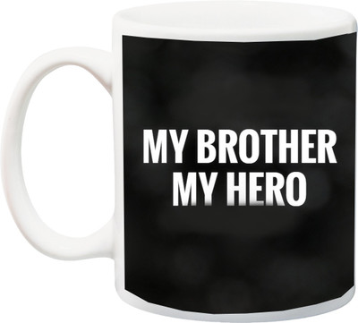 

ME&YOU My Brother My Hero Ceramic Mug(325 ml), Multicolor