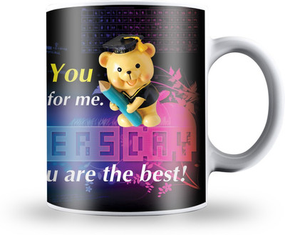 

Presto Teachers Day Gift MUG W AP Ceramic Mug(330 ml), Multicolor