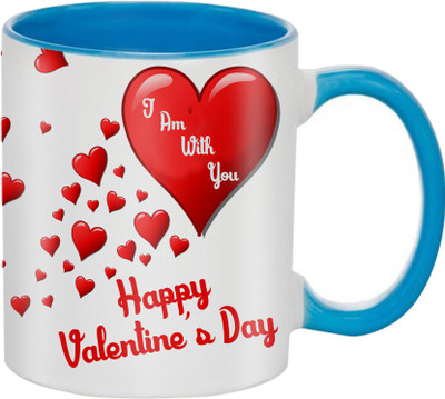 

SKY TRENDS Beautiful Special and Best Happy Valentine Gifts for Boyfriend Girlfriend Fiance Wife Husband Friends Birthday Anniversary046 Ceramic Mug(325 ml), Blue
