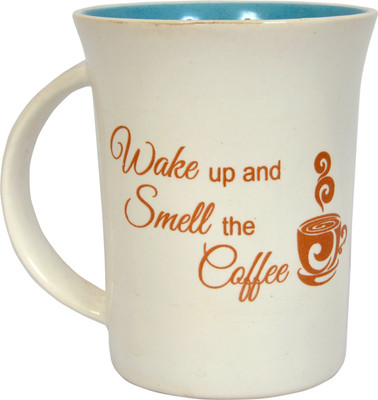 

Shaurya Saran Angled Bone China Mug(250 ml), White