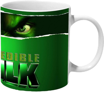 

Mooch Wale The Incredible Hulk Eyes Ceramic Mug(325 ml), Multicolor