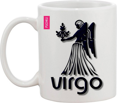 

Ashvah Taurus Black Ceramic Mug(350 ml), Multicolor