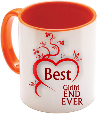 

SKY TRENDS Wonderful & Best Valentine Orange Gift For GirlFriend,Boyfriend,Husband,Wife,Friend Design Cod 139 Ceramic Mug(325 ml)