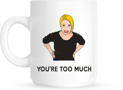 

HuppmeGift Too Much White Ceramic Mug(350 ml)