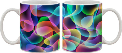

Artifa Abstract Colours Porcelain, Ceramic Mug(350 ml), Multicolor