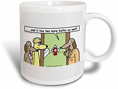 

3dRose Dog Realtors Ceramic, 15 oz, White Ceramic Mug(60 ml), Multicolor