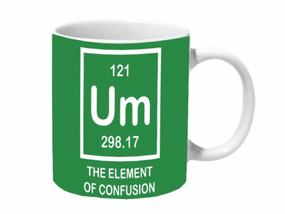 

Mooch Wale Element Of Confusion Ceramic Mug(325 ml), Multicolor