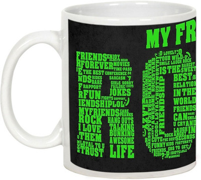 

AllUPrints Friendship Day Gifts - My Friends Rocks Ceramic Mug(325 ml), White