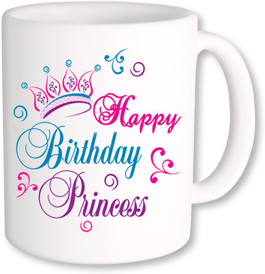 

PhotogiftsIndia Happy Birthday Princess Gifts Ceramic Mug(325 ml), Multicolor
