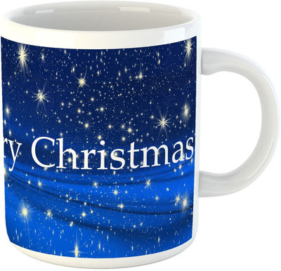 Deeher Gifts Merry christmas design74 Ceramic Mug(330 ml), Multicolor