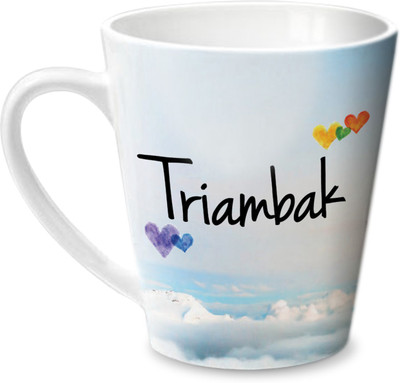 

Hot Muggs Simply Love You Triambak Conical Ceramic Mug(350 ml)