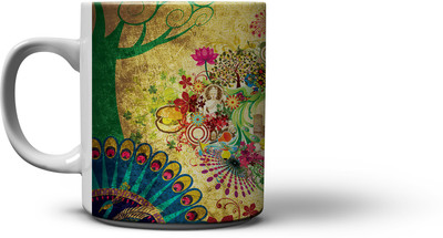 

The Indian Coffee Ceramic Mug, Multicolor
