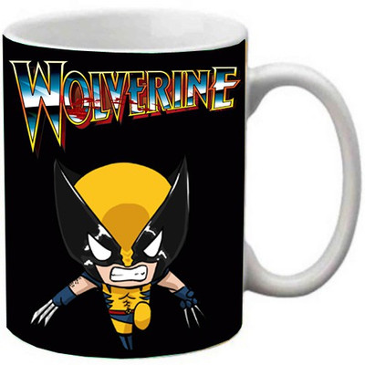 Maison N Mode Wolverine Coffee Ceramic Mug(330 ml), Multicolor