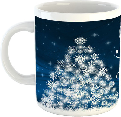 

Deeher Gifts Merry Christmas Design22 Ceramic Mug(330 ml), Multicolor