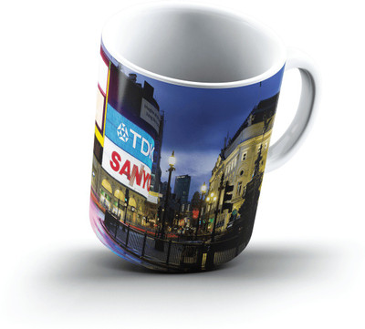 

Ucard Piccadilly Circus London England2590 Bone China, Ceramic, Porcelain Mug(325 ml), Multicolor