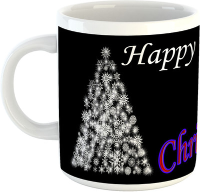 

Deeher Gifts Merry Christmas Design61 Ceramic Mug(330 ml), Multicolor