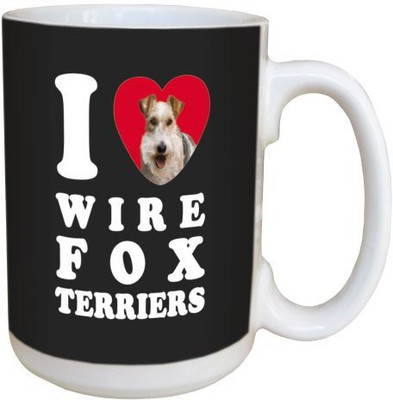 

Tree Free Free Greetings LM45142 I Heart Wire Fox Terriers Ceramic with Full-Sized Handle, 15-Ounce Ceramic Mug(60 ml), Multicolor
