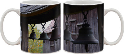 

Artifa Bells Porcelain, Ceramic Mug(350 ml), Multicolor