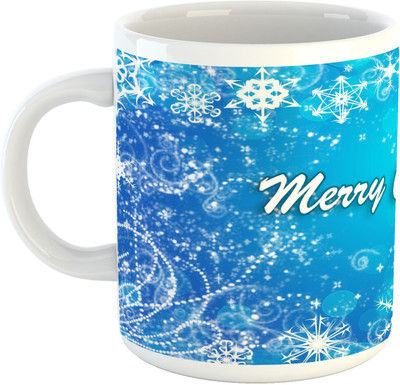 

Deeher Gifts Merry Christmas Design50 Ceramic Mug(330 ml), Multicolor