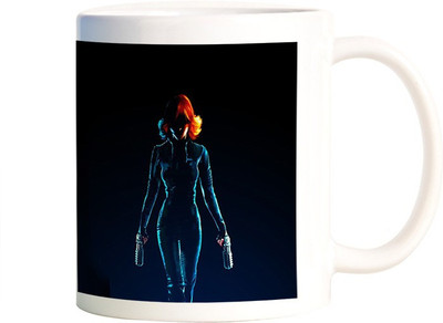 

Rangeele Inkers Black Widow Ceramic Mug(300 ml), Multicolor