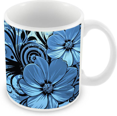 

Sleep Nature's SN-MG-2455 Ceramic Mug(350 ml), Blue