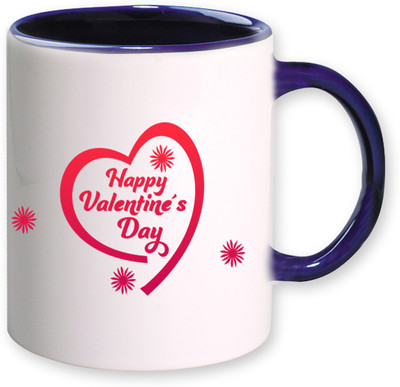 

Heyworlds happy valentine day gifts 0081 Ceramic Mug(325 ml), Multicolor