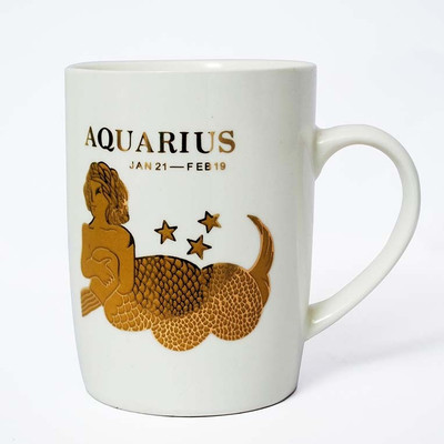 

Painting Mantra Aquarius Sun Sign Ceremic Coffee Ceramic Mug