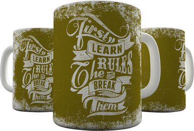 

Shaildha QU09 Ceramic Mug(350 ml), Multicolor