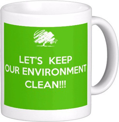 

Exoctic Silver Save Earth Series W020 Ceramic Mug(300 ml), Multicolor