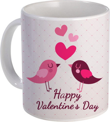 

SKY TRENDS Can't Help Falling in Love mug Best Gift for Valentine's Day, Her, Girlfriend,boy friend,husband, Wife,Birthday, Anniversary,Christmas or Any Holidays Design 097 Ceramic Mug(320 ml), Blue;white