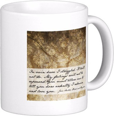 

Exoctic Silver Best Quoted Coffee 00091 Ceramic Mug(300 ml), Multicolor