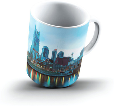 

Ucard Music City At Dusk Nashville Tennessee2532 Bone China, Ceramic, Porcelain Mug(325 ml), Multicolor