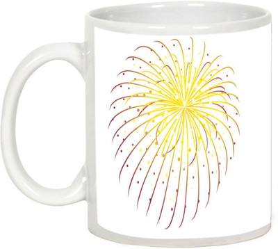 

AllUPrints Gifts For Diwali - Have A Blast On Deepawali Ceramic Mug(325 ml), White