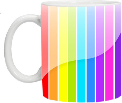 mahis fashion lining 4 Ceramic Mug(250 ml), Multicolor
