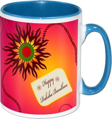 

PhotogiftsIndia Happy Raksha Bandhan 001 Ceramic Mug(325 ml), Multicolor