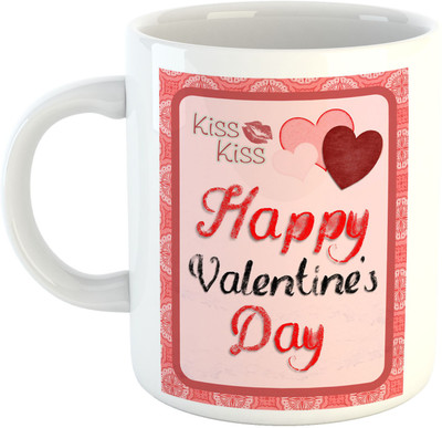 

Deeher Gifts Happy Valantine's Day design19 Ceramic Mug(330 ml), Multicolor