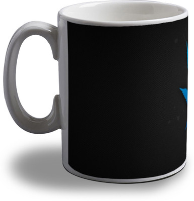 Artifa Blue Marijuana Porcelain, Ceramic Mug(350 ml)