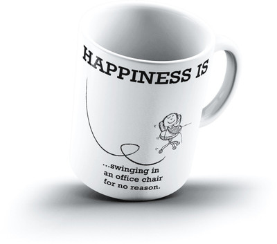 

Ucard Happiness Is1678 Bone China, Ceramic, Porcelain Mug(325 ml)