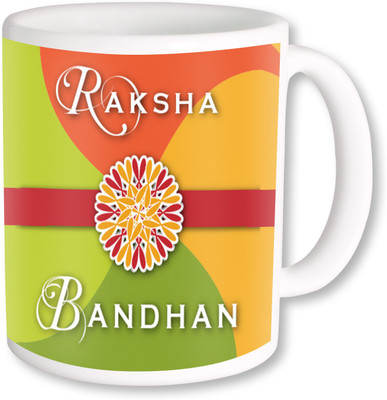 

PhotogiftsIndia Raksha Bandhan Ceramic Mug(325 ml), Multicolor