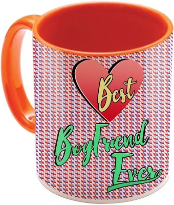 

SKY TRENDS Wonderful & Best Valentine Orange Gift For GirlFriend,Boyfriend,Husband,Wife,Friend Design Cod 071 Ceramic Mug(325 ml)