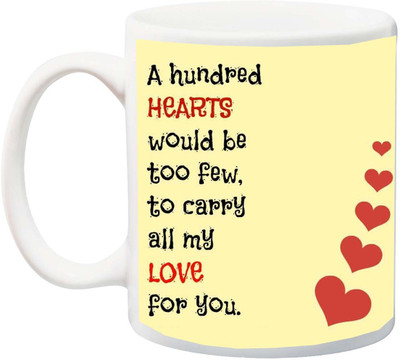

ME&YOU Valentine's Day,Anniversary Gift for Husband/Wife,Boyfriend/Girlfriend Ceramic Mug(325 ml), Yellow