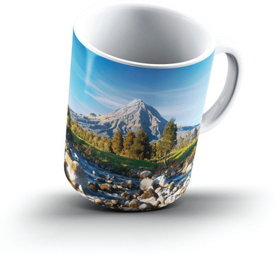 

Ucard Mount Taranaki New Zealand2524 Bone China, Ceramic, Porcelain Mug(325 ml), Multicolor