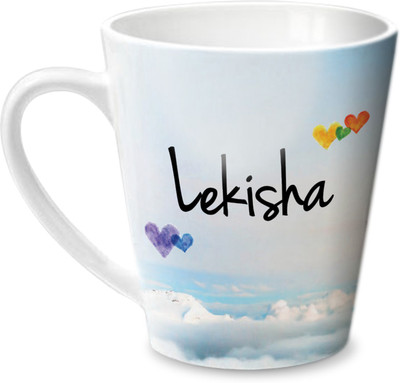 

Hot Muggs Simply Love You Lekisha Conical Ceramic Mug(350 ml)