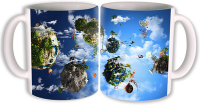

PhotogiftsIndia Universe design Ceramic Mug(350 ml, Pack of 2), Multicolor
