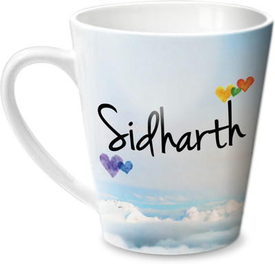 Hot Muggs Simply Love You Sidharth Conical Ceramic Mug(315 ml)