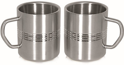 

Garuda Regular Coffee Stainless Steel Mug(200 ml, Pack of 2), Silver