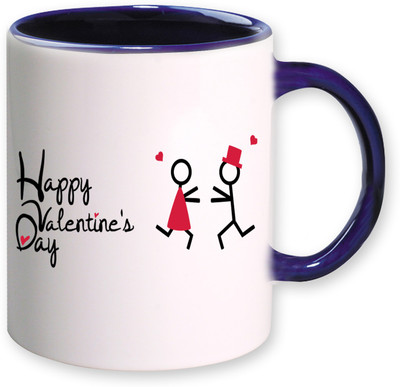 

Heyworlds happy valentine day gifts 0080 Ceramic Mug(325 ml), Multicolor