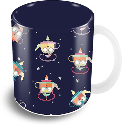 

The Crazy Me Peacock Ceramic Mug(325 ml), Multicolor