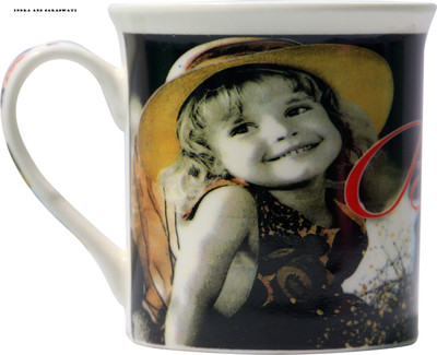

INDRA AND SARASWATI Happy B'day Multicolor(300 ml) Ceramic Mug(300 ml), White