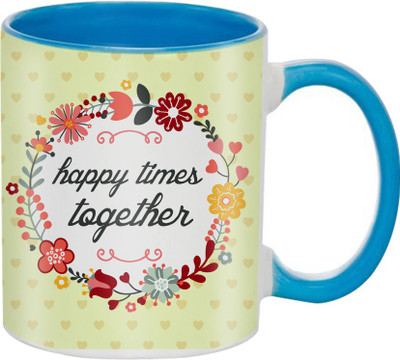 

SKY TRENDS Great Romantic Love Best Gifts For Valentine Day For Girlfriend Boyfriend Fiance Wife Husband, Anniversary,Christmas, Design 091 Ceramic Mug(325 ml), Blue
